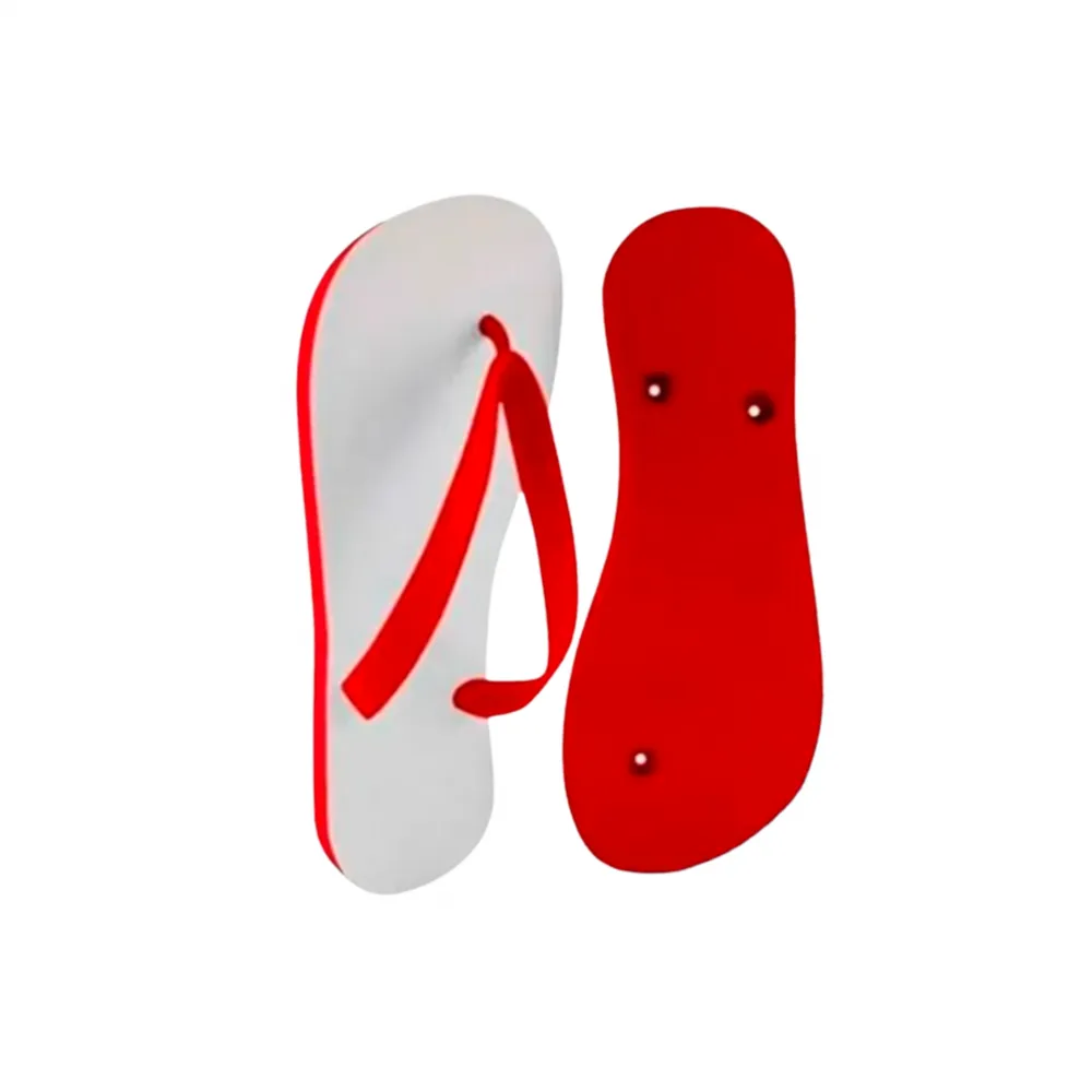 Chinelo Vermelho Poliester 