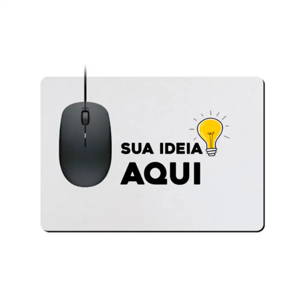 Mouse Pad de Borracha Premium Retangular 19x23cm