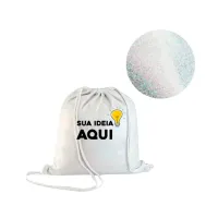 Saco Mochila com Glitter 30x40cm - Foto 2