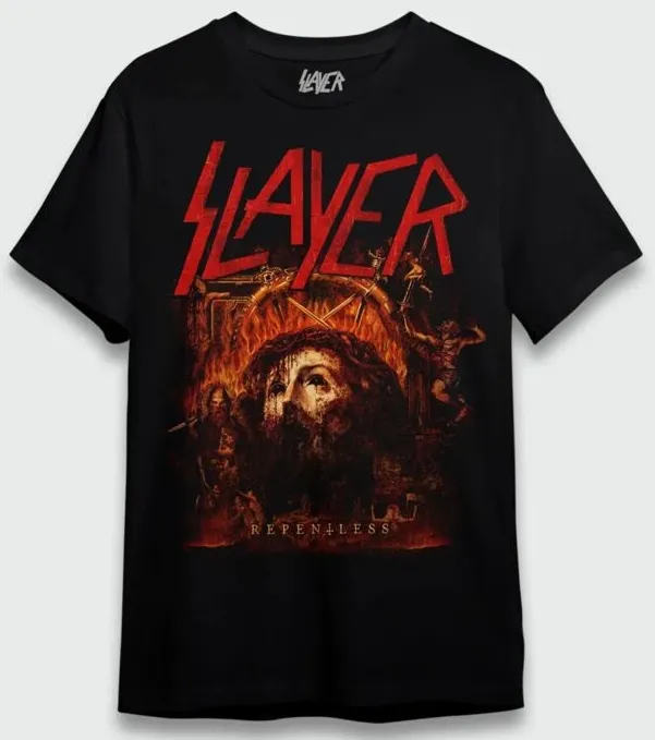 CAMISETA PLUS SIZE SLAYER REPENTLESS