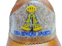 Ref: 3605 - Boné Country de Couro - Nossa Senhora Aparecida - Foto 3