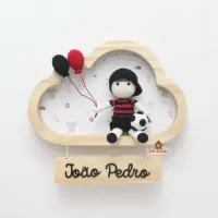 Menino - Futebol - Camiseta + Bermuda - Nuvem M - Porta Maternidade - Foto 2