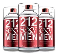 Desodorante Spray Carolina Herrera 212 Sexy Men  - 250ml - Foto 3