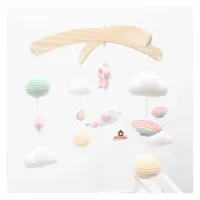 Cópia de Móbile Passarinho + Flor + Nuvens + Arco-Íris + Bolinhas - Foto 3