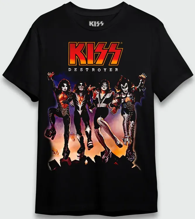 CAMISETA PLUS SIZE KISS DESTROYER