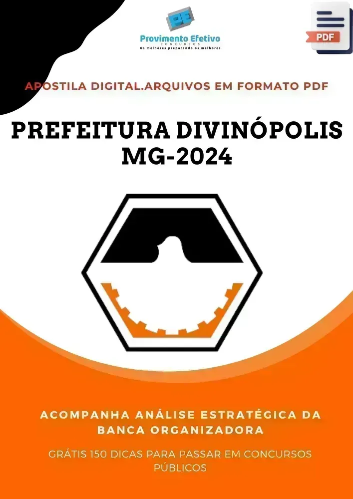 Apostila Prefeitura Divinópolis MG Fiscal de Saúde Dentista 2024 Imagem
