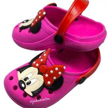 Babuche Infantil Menina Minnie Rosa - Foto 2