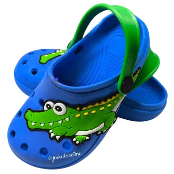 Babuche Infantil Menino Jacaré Azul - Foto 2