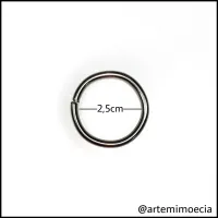 ARGOLA DE METAL 2,5cm - Foto 2