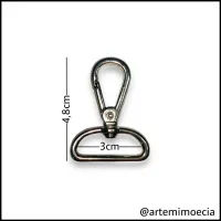 MOSQUETÃO 3cm - MODELO 3  - Foto 3