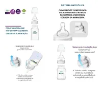Kit 2 Mamadeiras Philips Avent SCF816/27- 330ml- 3m+ - Foto 5