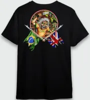 CAMISETA PLUS SIZE IRON MAIDEN BRASIL - Foto 2