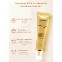 Creme Removedor de Cicatriz e Clareador de Manchas na Pele Lanbena - 30g - Foto 7