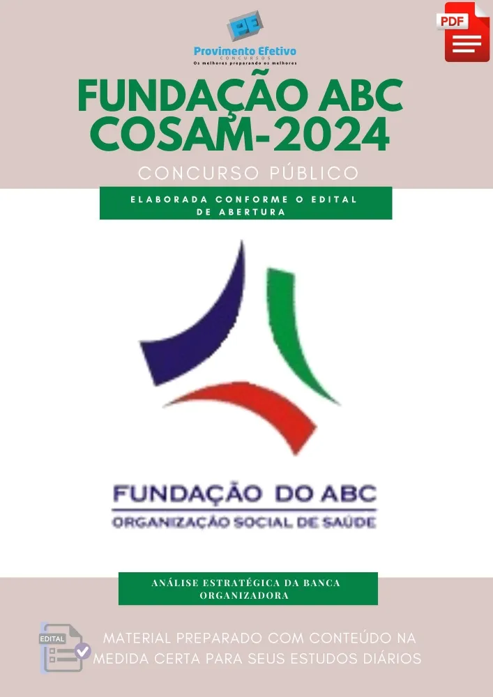 Apostila Fundação ABC COSAM 2024 Imagem