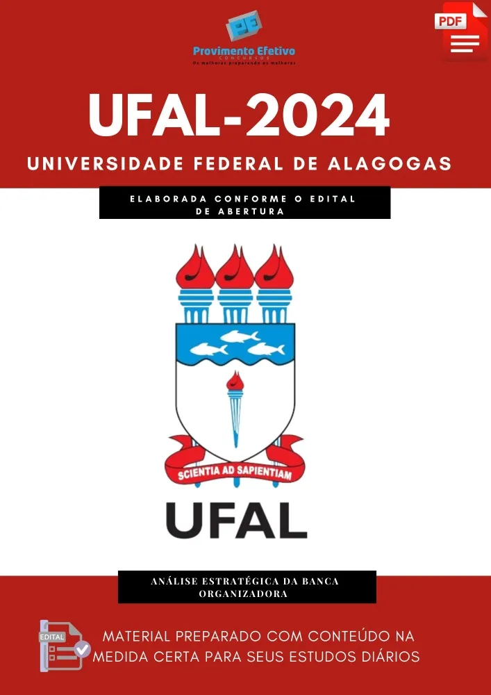 Apostila UFAL Concurso 2024 Imagem