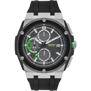 RELÓGIO ORIENT SOLARTECH MASCULINO CRONÓGRAFO MBSPC047 PRATA