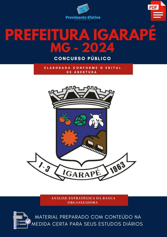 Apostila Igarapé 2024 Prefeitura Imagem