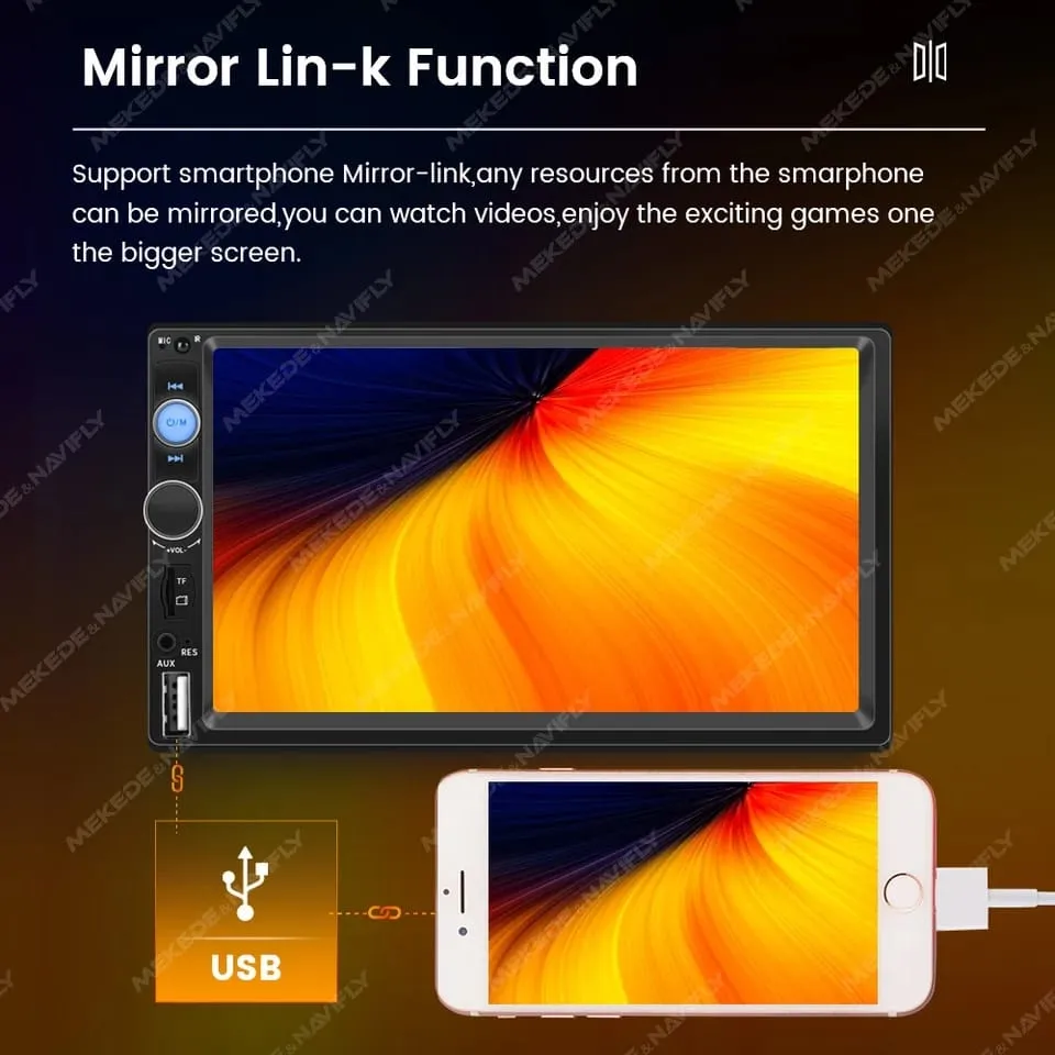 Multimidia Accodo 7 Polegadas 2 Din Imagem
