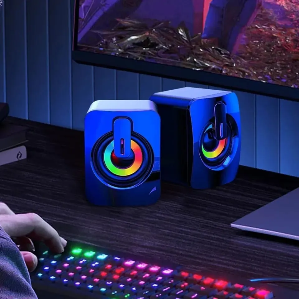 Alto-falantes Usb Luminous Game Audio Desktop Imagem