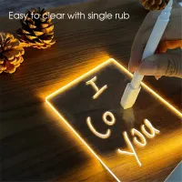 Quadro Recados de acrílico 3D Escrita Iluminados USB - Foto 2