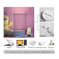 Quadro Recados de acrílico 3D Escrita Iluminados USB - Foto 4