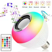 Lampada Luz Led Rgb Bluetooth Música Caixa Som + Controle 110V/220V - Foto 3