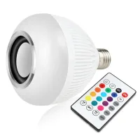Lampada Luz Led Rgb Bluetooth Música Caixa Som + Controle 110V/220V - Foto 4