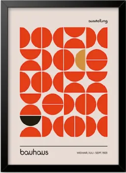 Quadro Bauhaus Geométrico - Frete Grátis