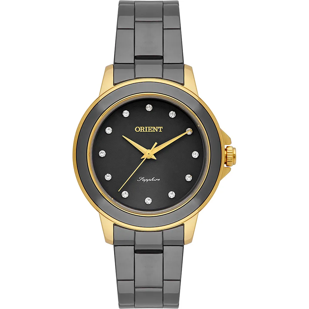 RELÓGIO ORIENT CERAMIC FEMININO ANALÓGICO FTSK0006 DOURADO Imagem