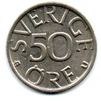 Suécia - 1977 - 50 Ore - Foto 2