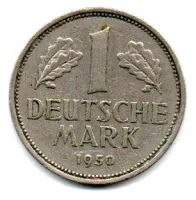 Alemanha - 1950F - 1 Mark