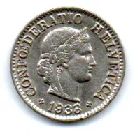 Suíça - 1933 - 5 Rappen
