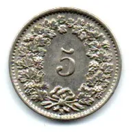 Suíça - 1933 - 5 Rappen - Foto 2