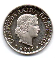 Suíça - 2011 - 10 Rappen - Proof - Espelhada