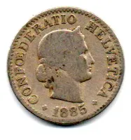 Suíça - 1885 - 10 Rappen