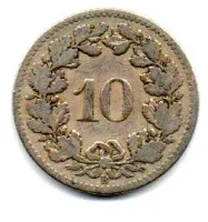 Suíça - 1885 - 10 Rappen - Foto 2