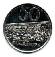 Paraguai - 1998 - 50 Guaranies - C/ Oxidação - Foto 2