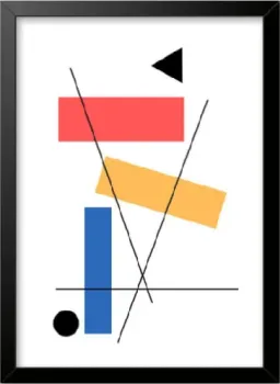 Quadro Geométrico Abstrato - Frete Grátis