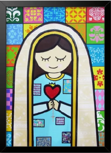 Quadro Nossa Senhora de Fátima - Frete Grátis