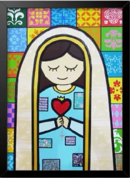 Quadro Nossa Senhora de Fátima - Frete Grátis
