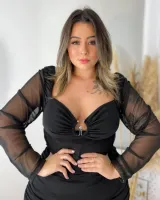 Vestido Curto Drapeado Tule It Curves Preto - Foto 4