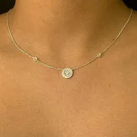  Choker de Prata Alta  com Pedras - CL228 - Foto 2