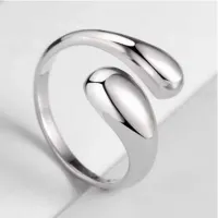 ANEL GOTA MIDI AJUSTÁVEL BANHADO A PRATA 925 - AÇO INOXIDÁVEL - Foto 2