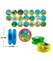 Brinquedo Ioiô Yoyo Dinossauro C/ Luz Led Resistente e Queda Facil