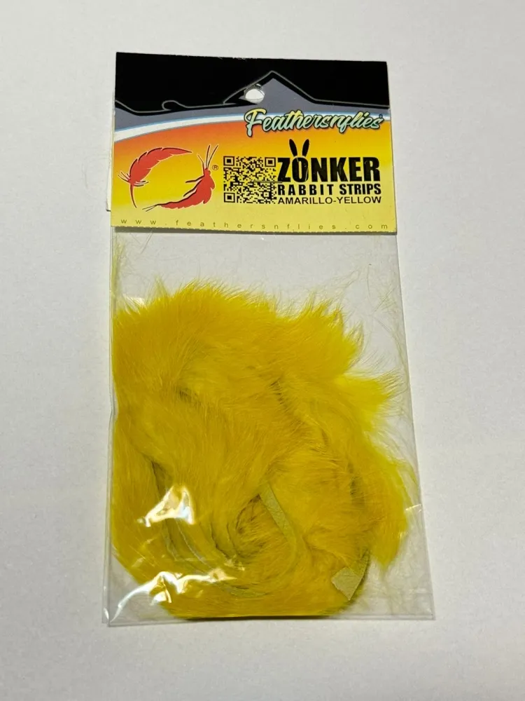 Zonker Feathers n Flies - Amarelo Imagem