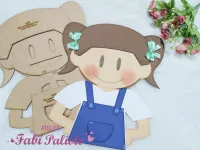 G1.690  Gabarito de Moldes em MDF  Luva Mariana Conta 1