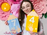 G1.691  Gabarito de Moldes em MDF  Lápis Números e Quantidades - Foto 2