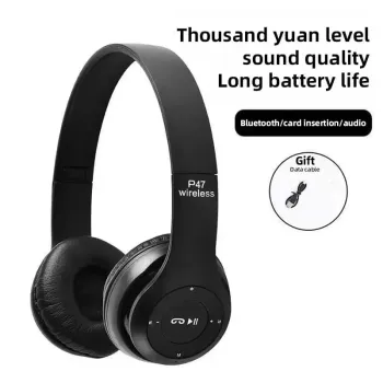 Fone De Ouvido Bluetooth P47 Wireless 5.0 Headphone Micro Sd - Foto 2