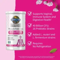 Probiótico Garden Of Life 40 Bilhões Women Vegetariano 16 Strains Vaginal Health C/30caps + Frete Grátis - Foto 5
