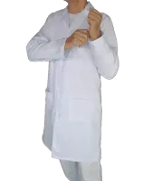 Jaleco Unissex 100% Algodão Manga Longa e Botão - Foto 6